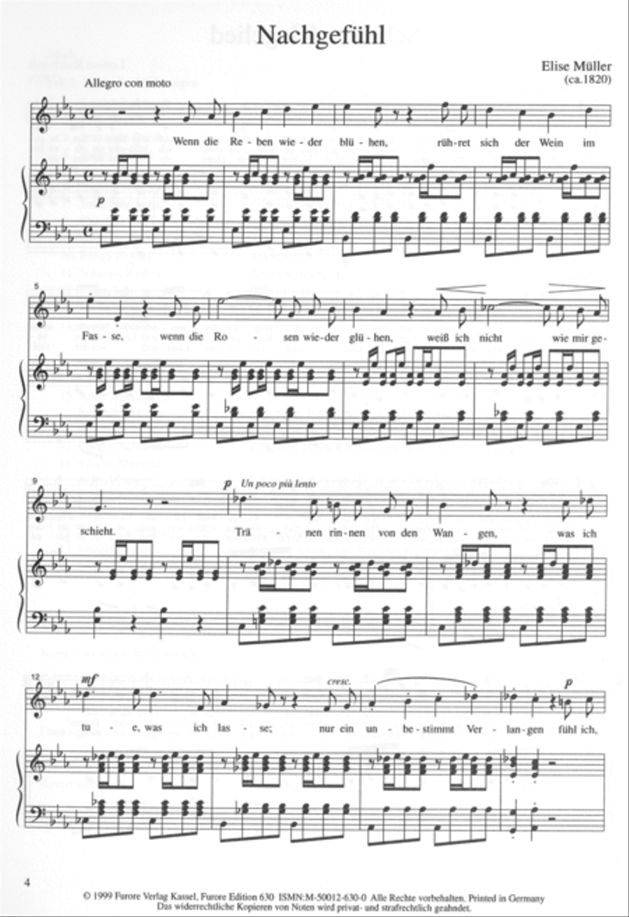 Inspired by Goethe. Lieder by women composers of the 18. And 19. Centuries. Voice Solo scores gallery preview page 2
