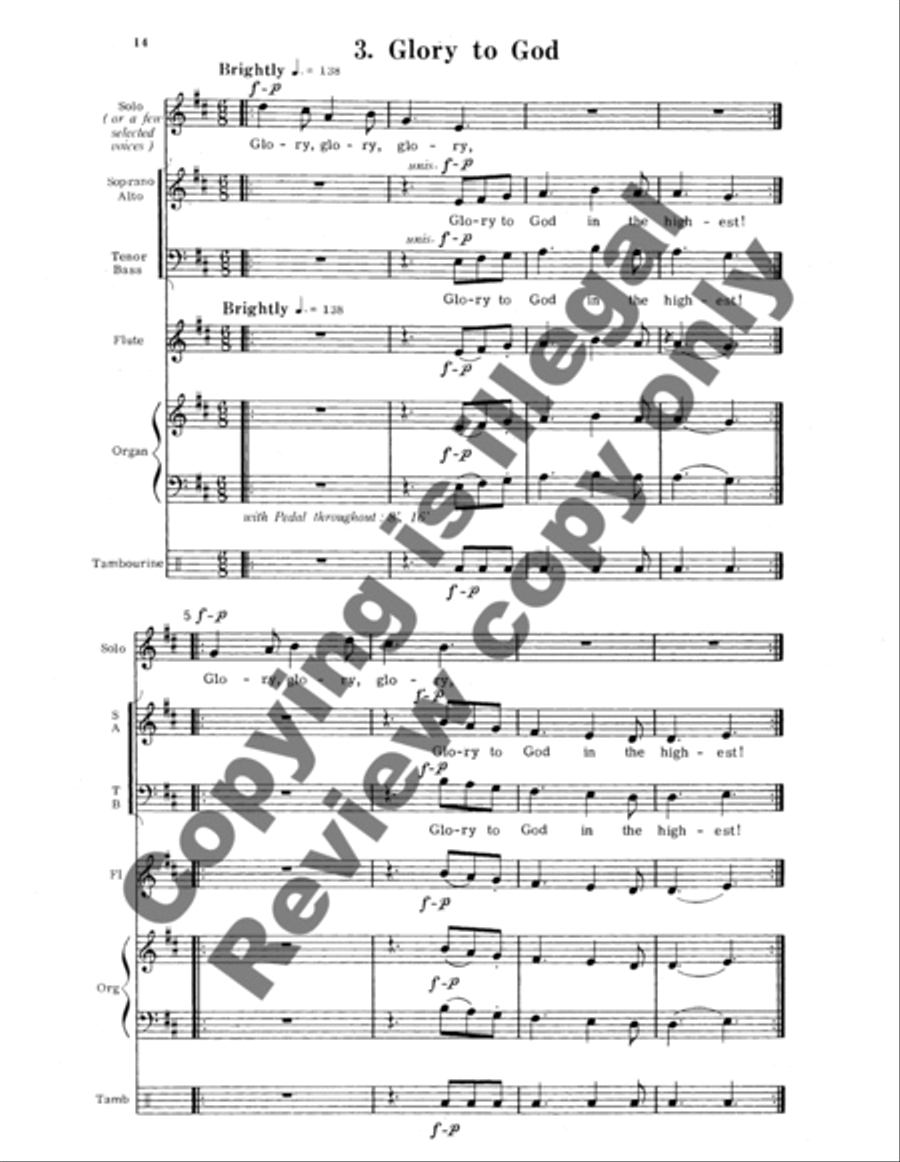 A Christmas Celebration A Christmas Celebration 4-Part scores gallery preview page 13