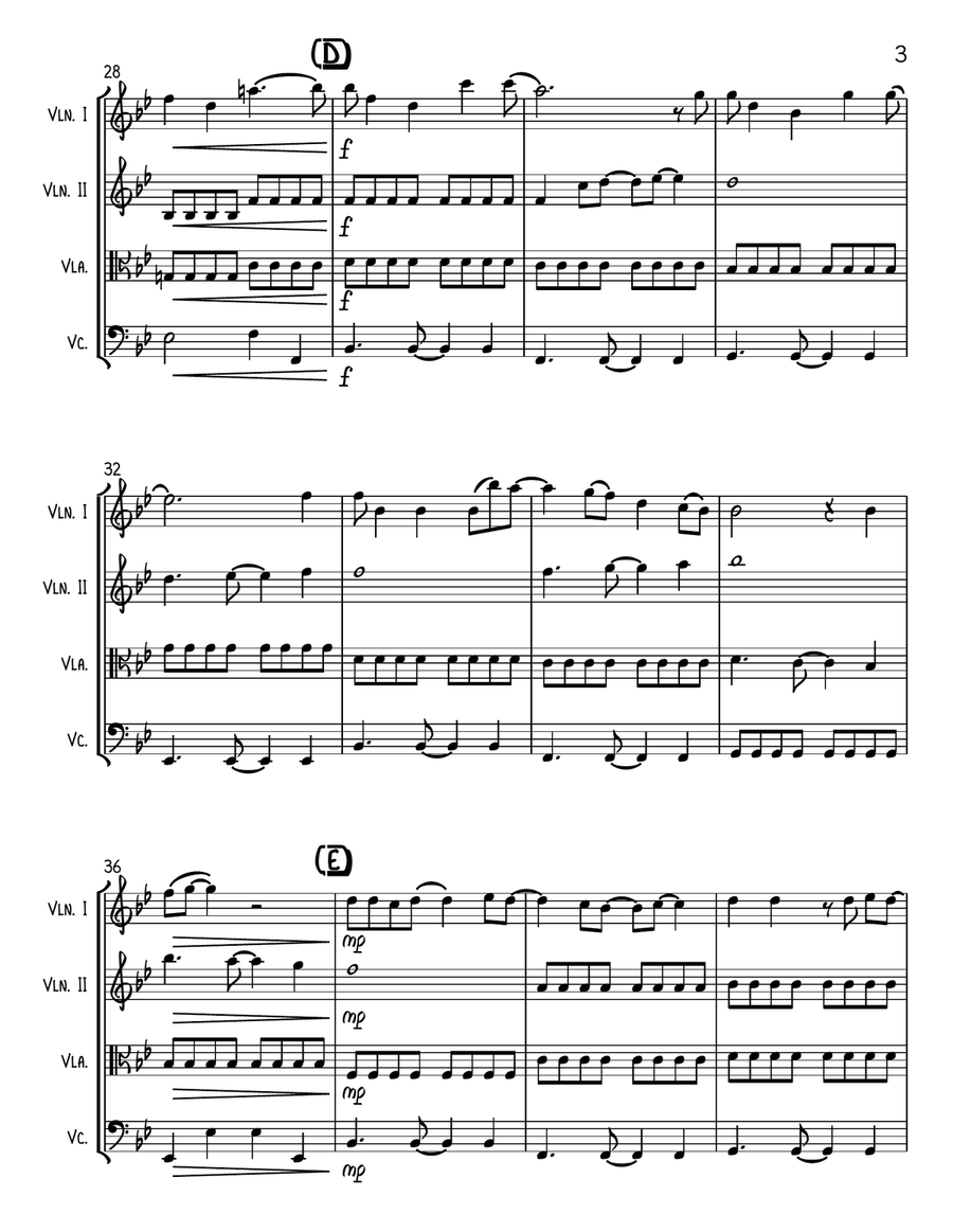 High String Quartet scores gallery preview page 3