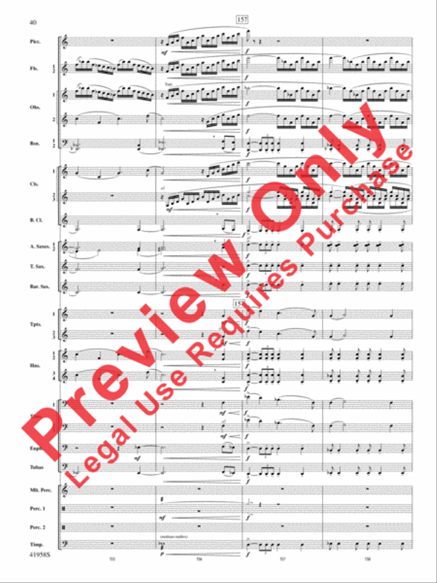 God's Country Concert Band scores gallery preview page 60