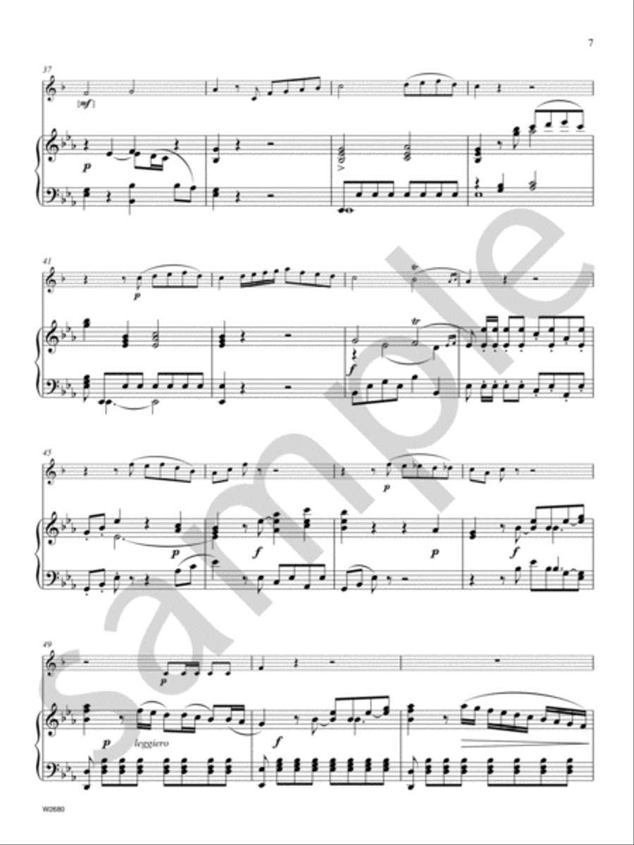 Concerto in Eb Major Trumpet scores gallery preview page 5