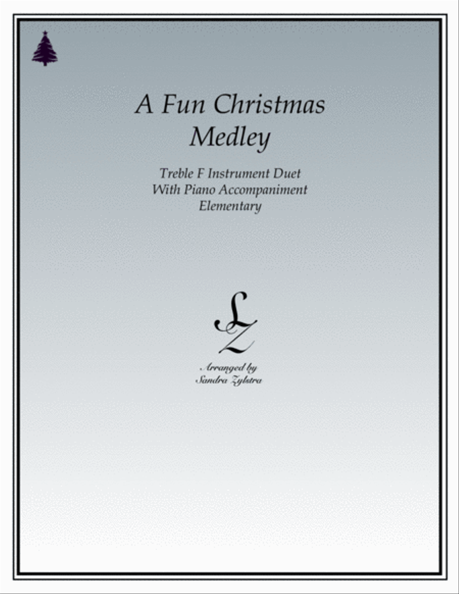 A Fun Christmas Medley (treble F instrument duet) Brass Duet scores gallery preview page 1