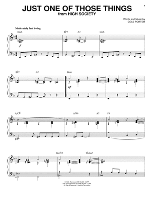 Book cover for Just One Of Those Things [Jazz version] (arr. Brent Edstrom)