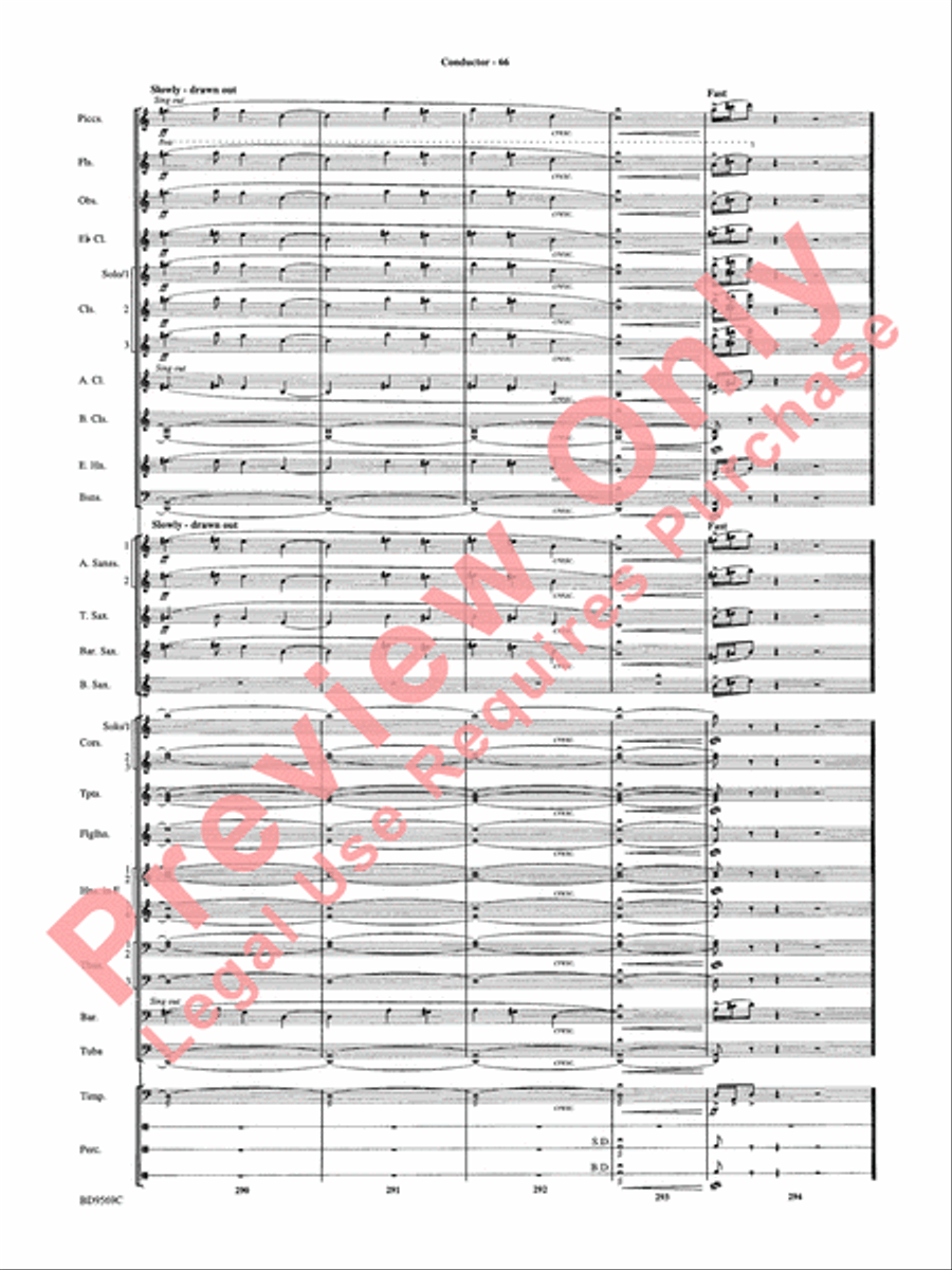 Jericho Concert Band scores gallery preview page 71