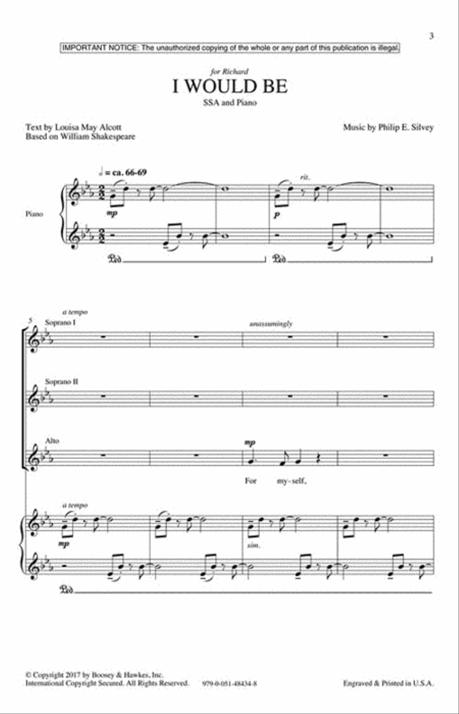 I Would Be SSA scores gallery preview page 2