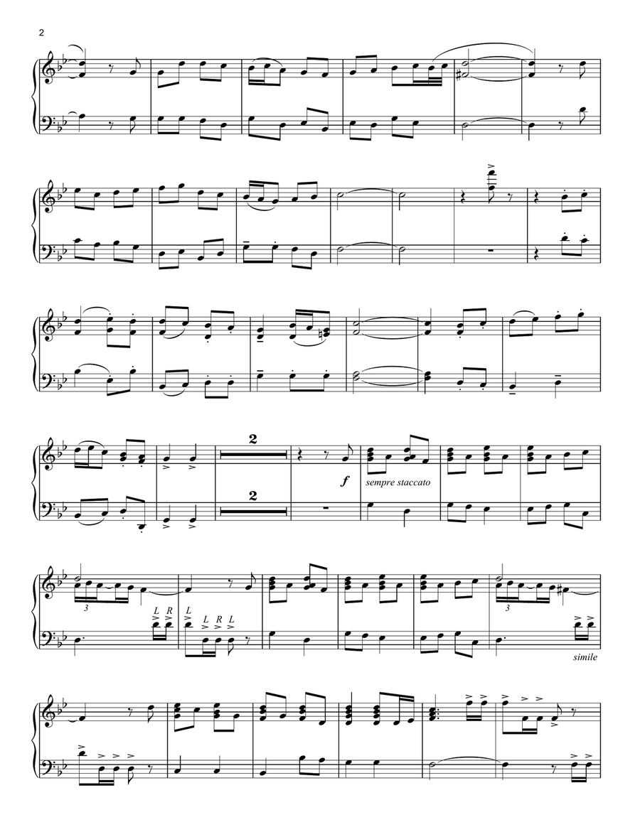 God Rest Ye Merry Gentlemen (Renaissance) Piano Solo scores gallery preview page 2