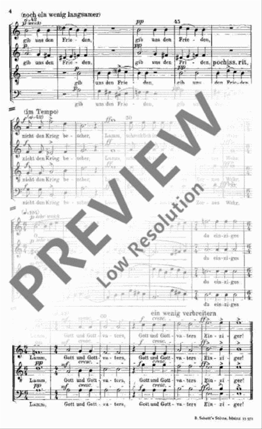 Drei geistliche Gesänge 4-Part scores gallery preview page 5