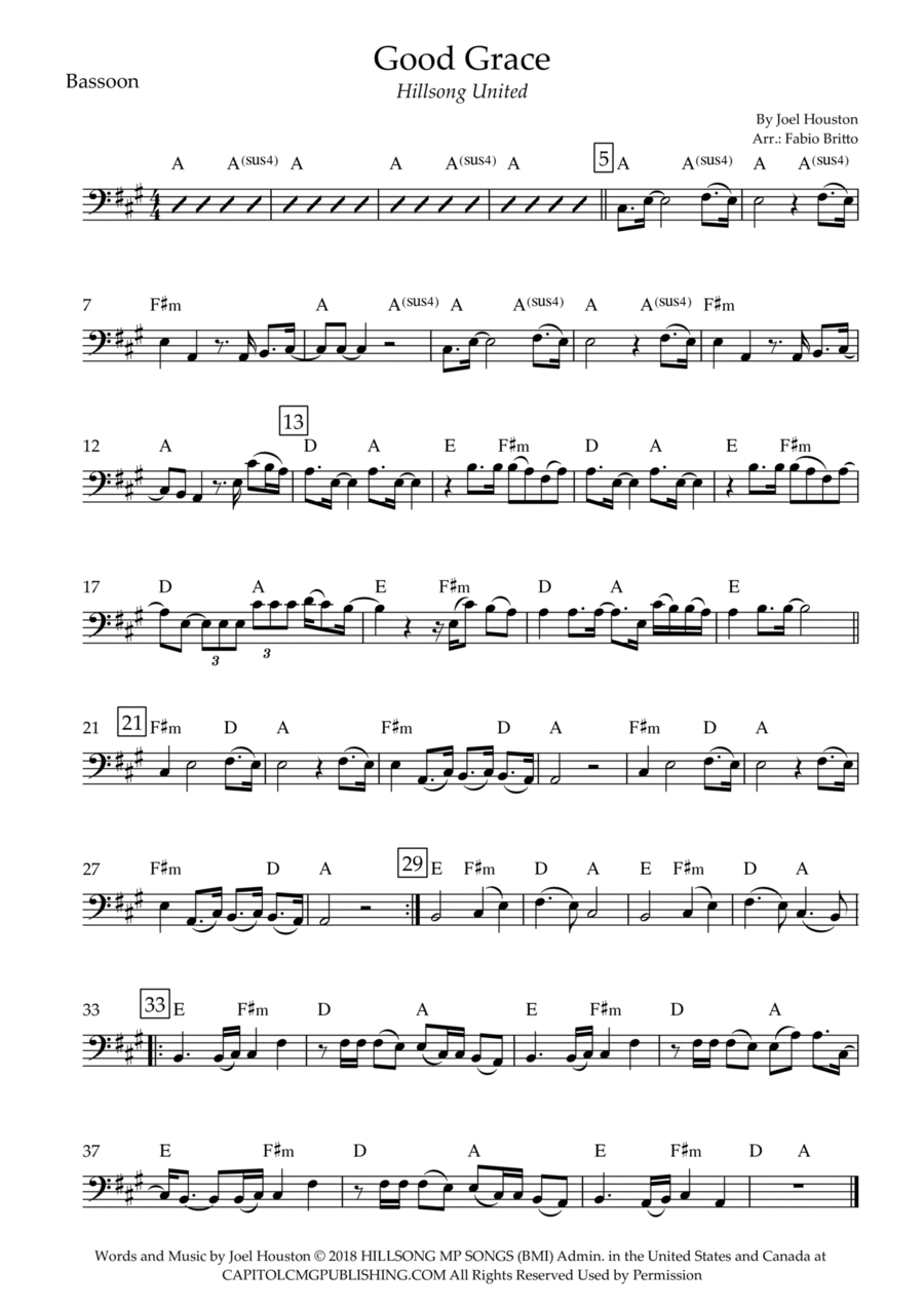 Good Grace Bassoon Solo scores gallery preview page 1