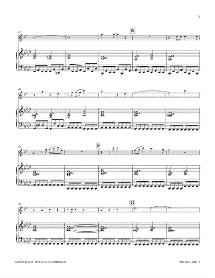 Mind Echo Mind Echo Clarinet Solo scores gallery preview page 3