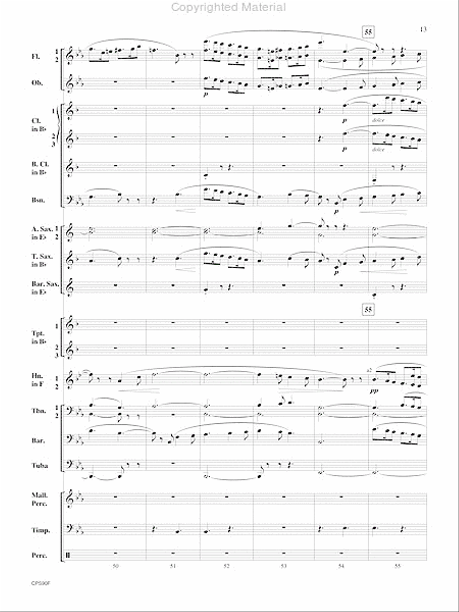 Sicilienne Sicilienne Concert Band scores gallery preview page 14