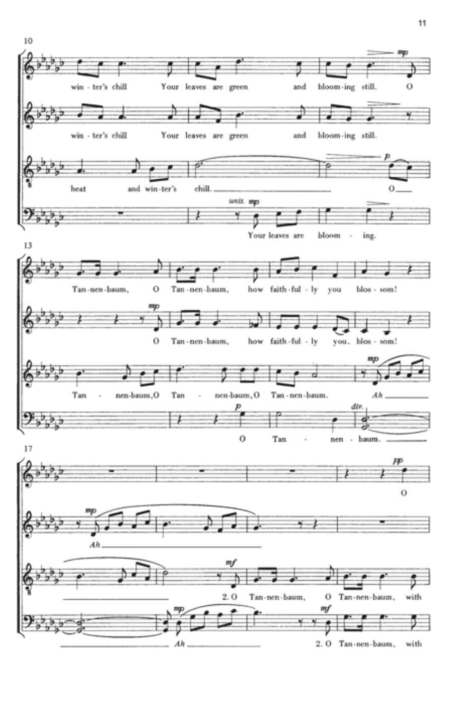 We wish you a merry Christmas 4-Part scores gallery preview page 5