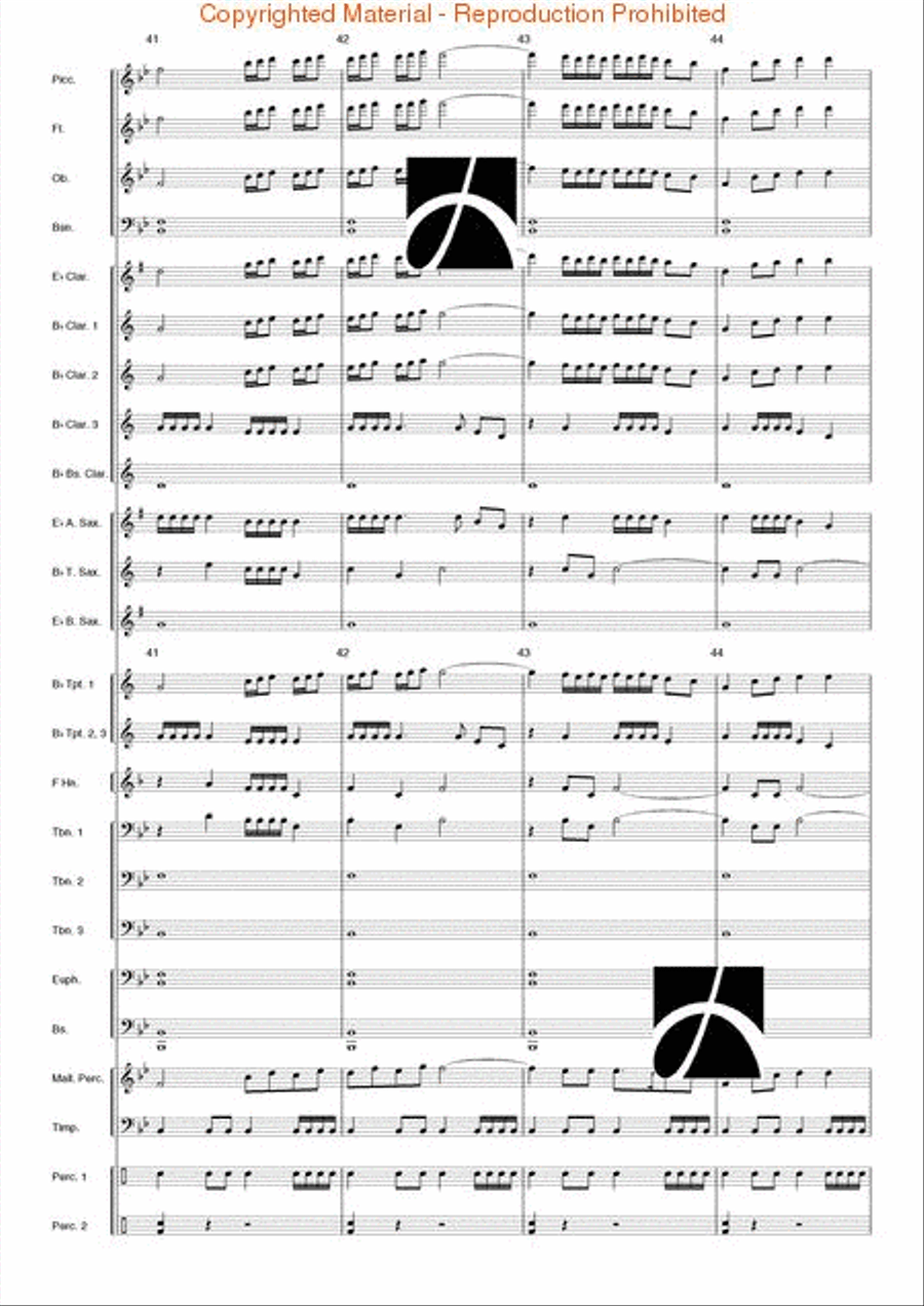 Toccata (from the Opera L'Orfeo) Concert Band scores gallery preview page 10