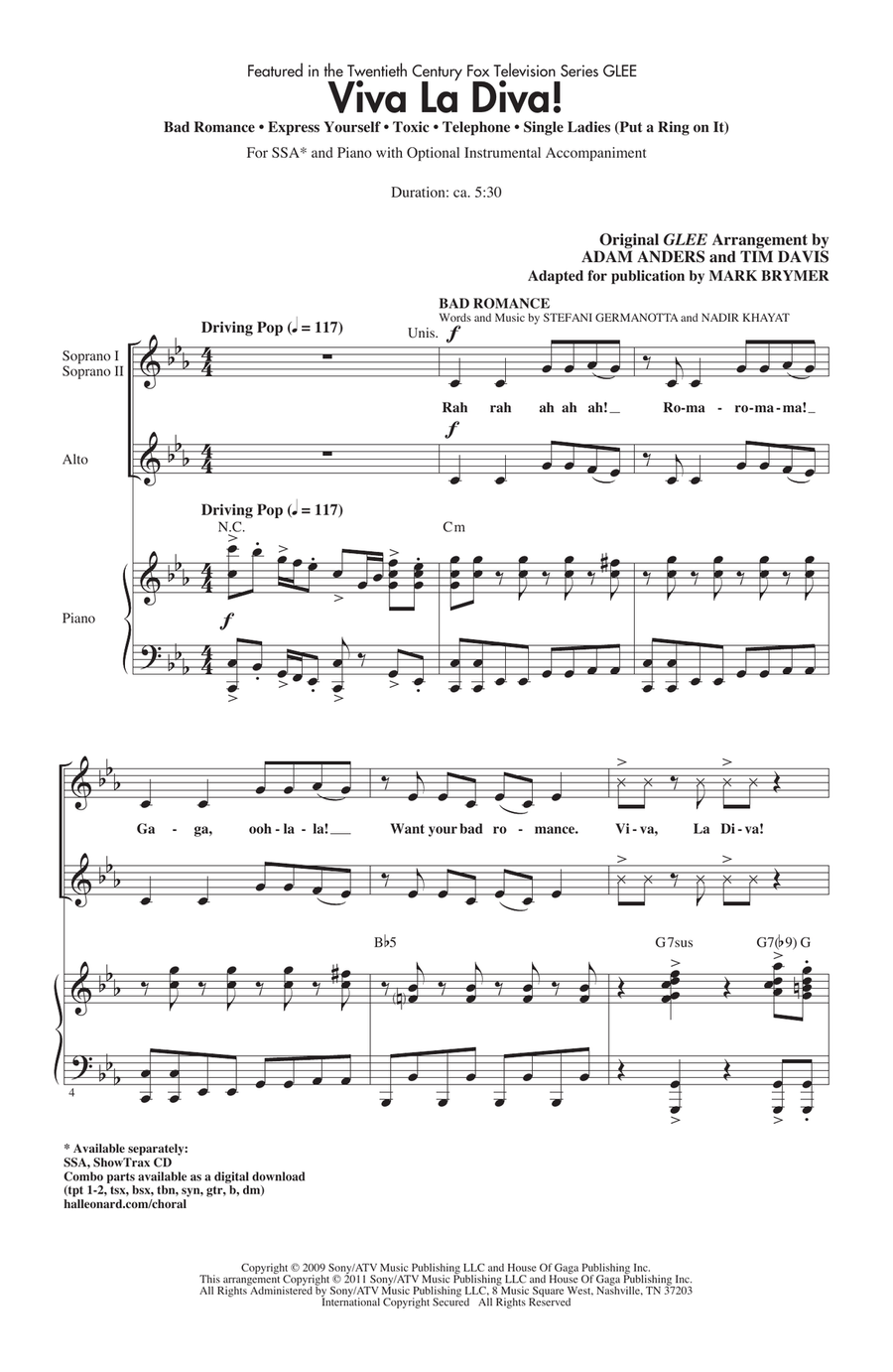 Viva La Diva! (Medley featuring Songs from Glee)
