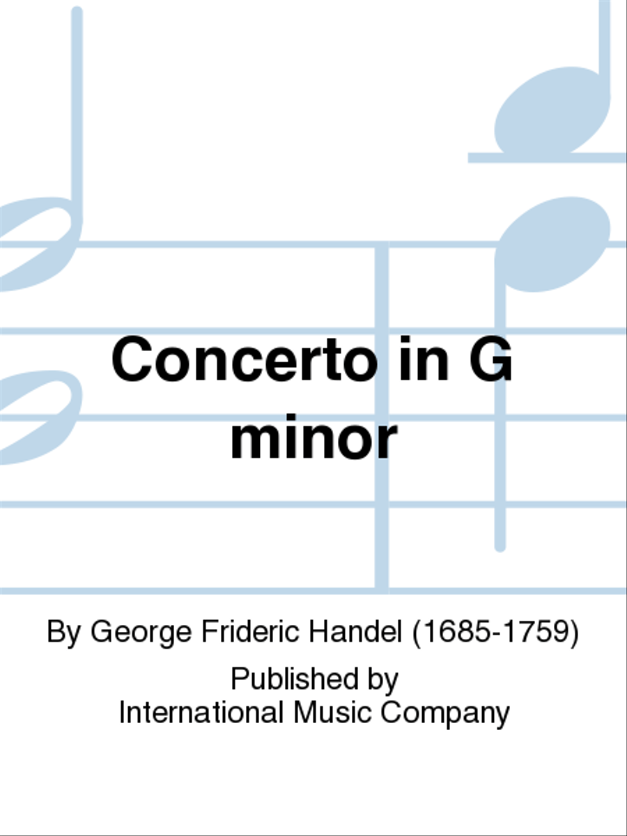 Concerto In G Minor Piano Accompaniment scores gallery preview page 1