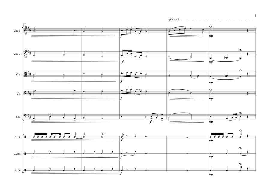 Thai Royal Anthe for String Orchestra String Orchestra scores gallery preview page 5
