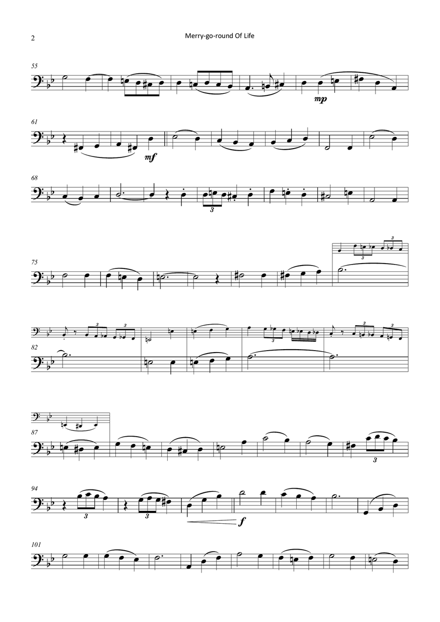 Merry-go-round Of Life Chamber Music scores gallery preview page 2