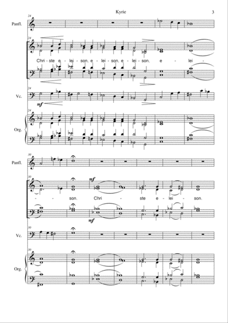 Missa in honorem Sancti Martini 4-Part scores gallery preview page 6