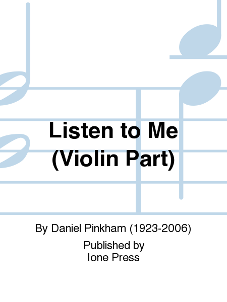 Listen to Me (Violin Part)