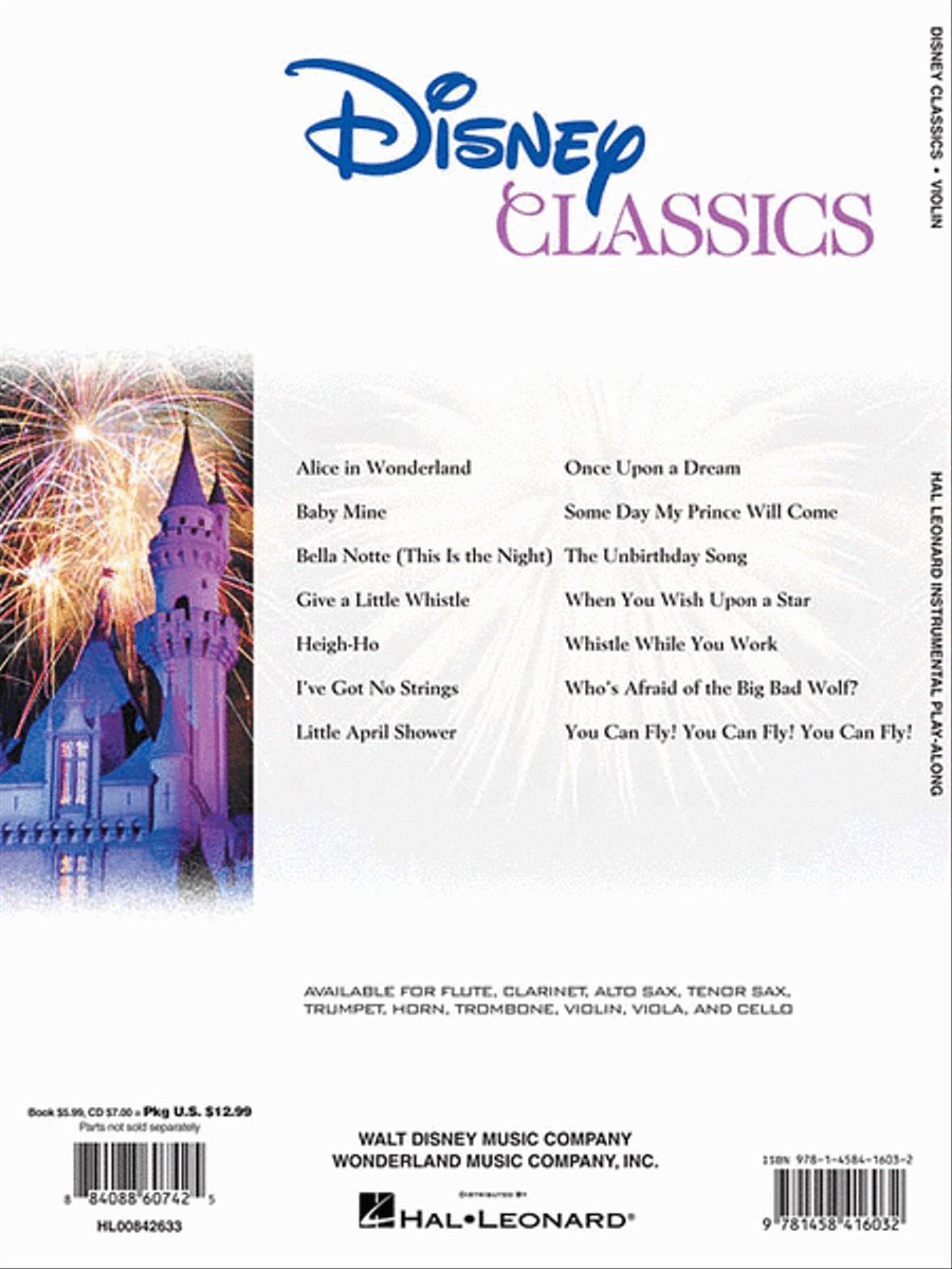 Disney Classics Disney Classics Violin Solo scores gallery preview page 2