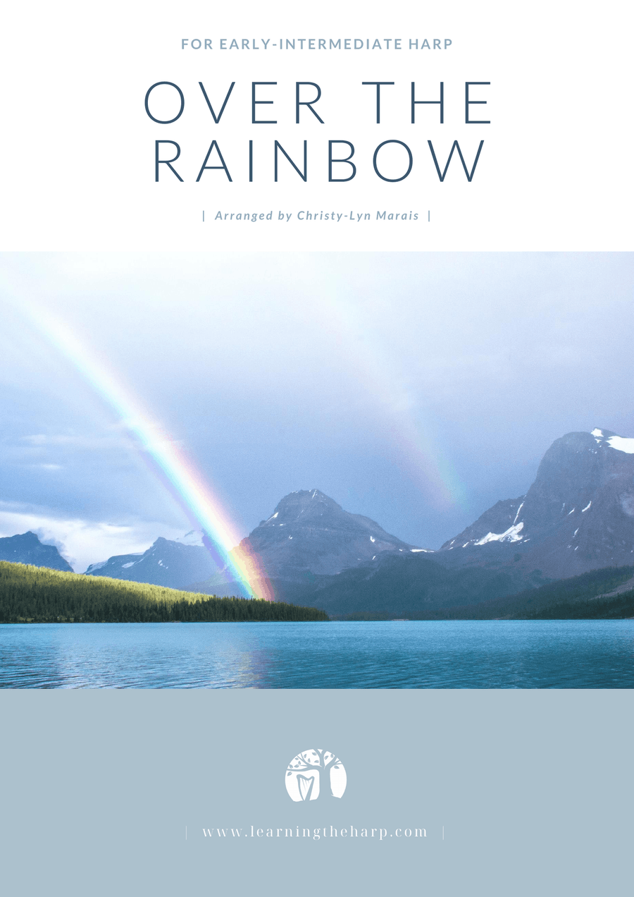 Over The Rainbow Harp scores gallery preview page 1