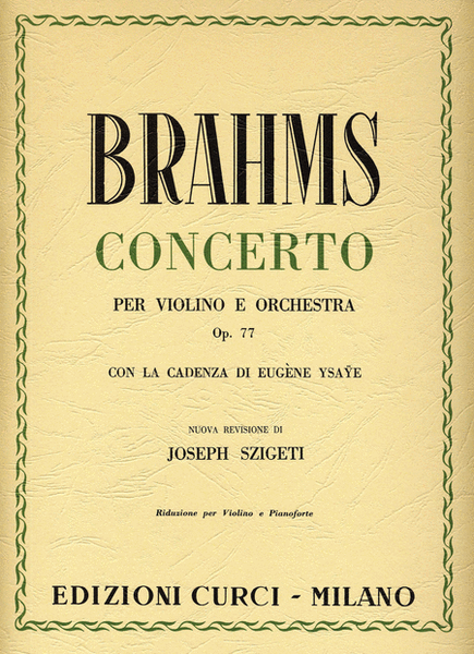 Concerto per violino e orchestra in Re magg. op. 77