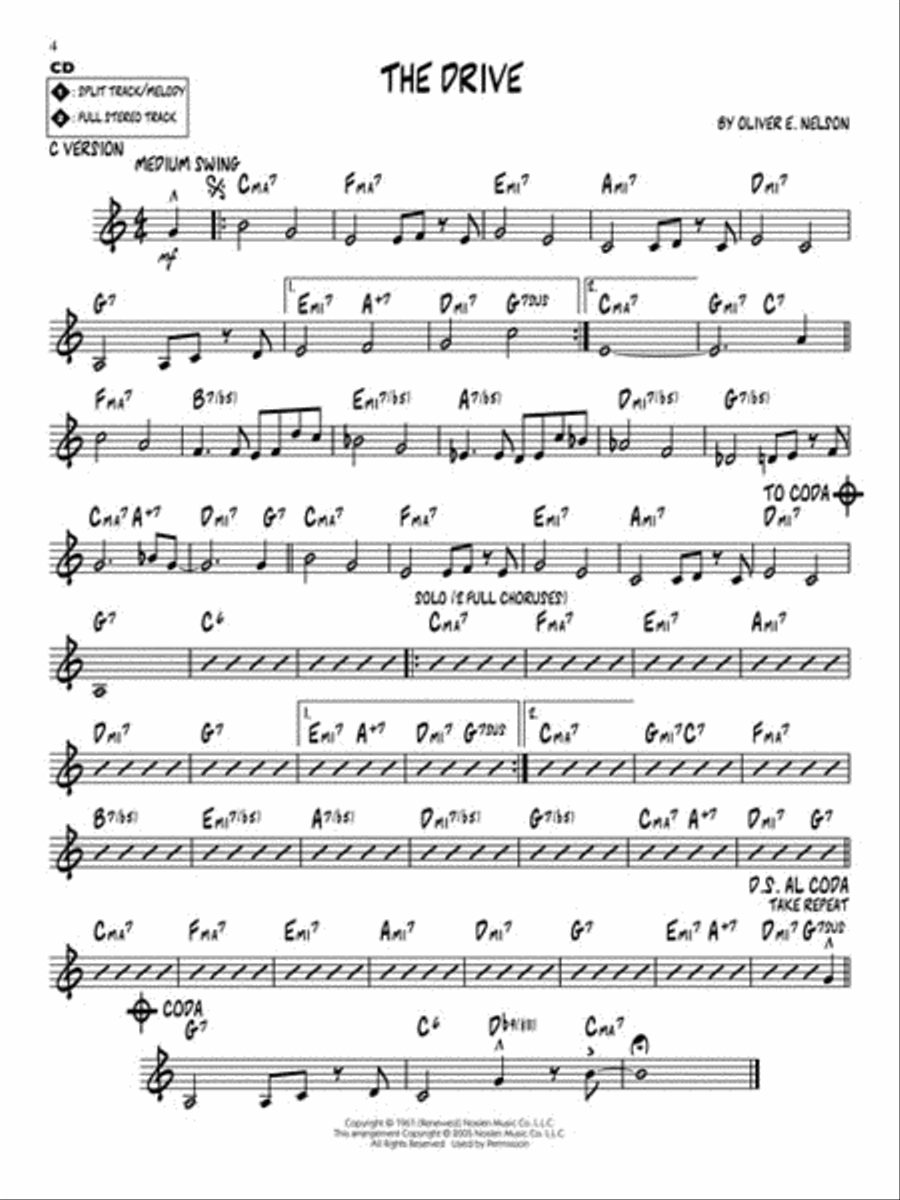 Oliver Nelson Oliver Nelson C Instrument scores gallery preview page 6