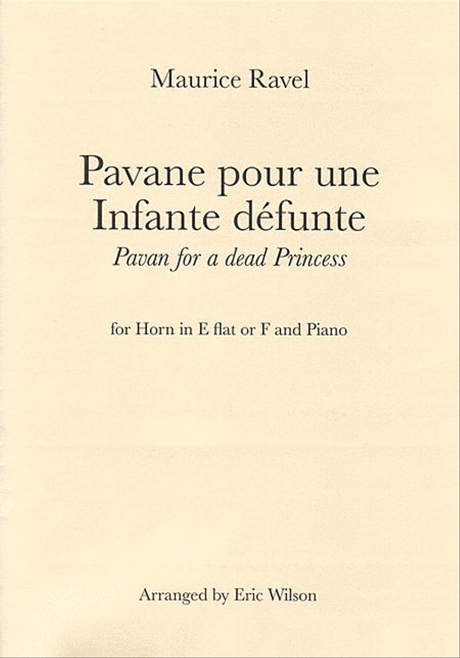 Pavane Pour Une Infante Defunte Horn scores gallery preview page 1