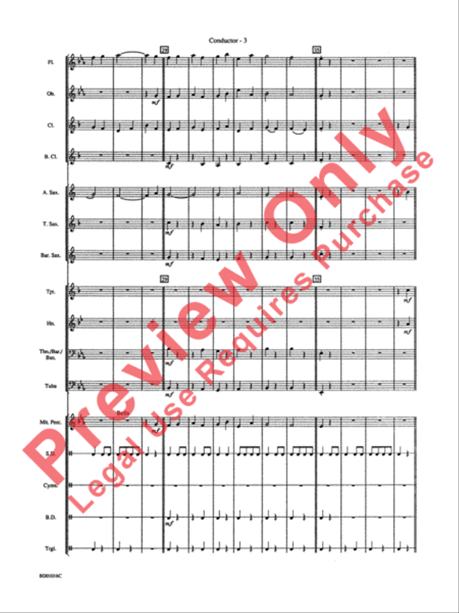 Battle Creek March Battle Creek March Concert Band scores gallery preview page 6