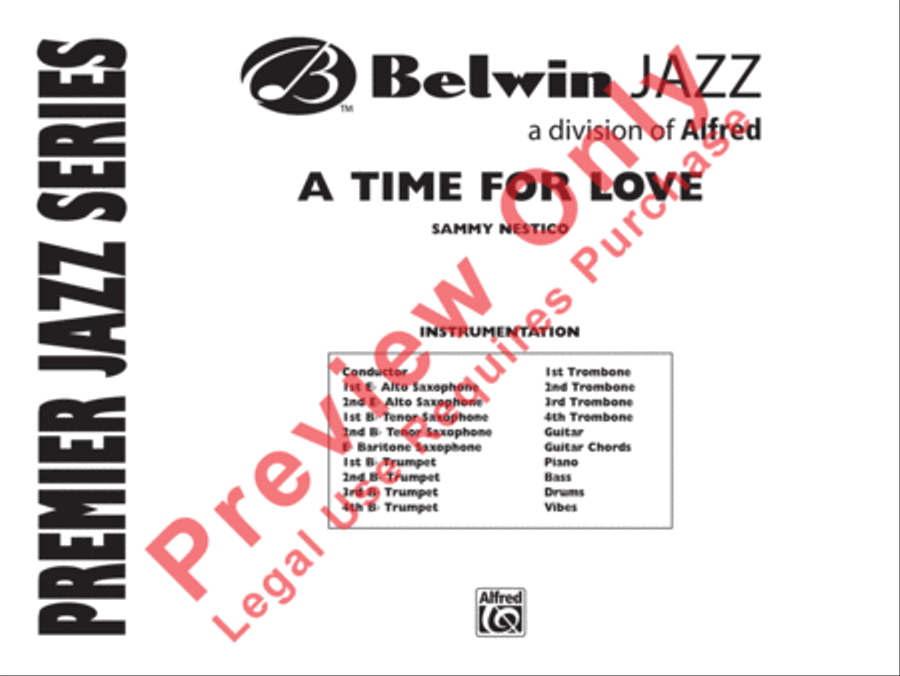 A Time for Love A Time for Love Jazz Ensemble scores gallery preview page 2