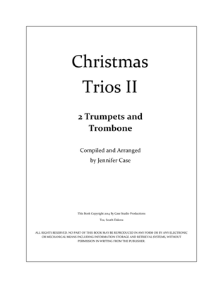 Book cover for Christmas Trios II - 2 Trumpets and Trombone
