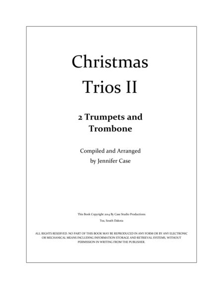 Christmas Trios II - 2 Trumpets and Trombone