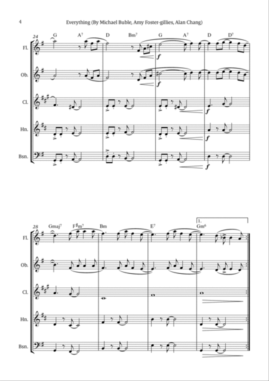 Everything Woodwind Quintet scores gallery preview page 4