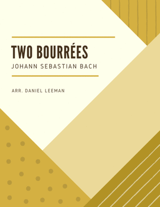 Book cover for Two Bourrees for Trumpet & Piano