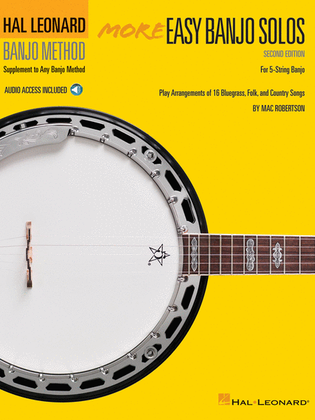 Book cover for More Easy Banjo Solos - 2nd Edition