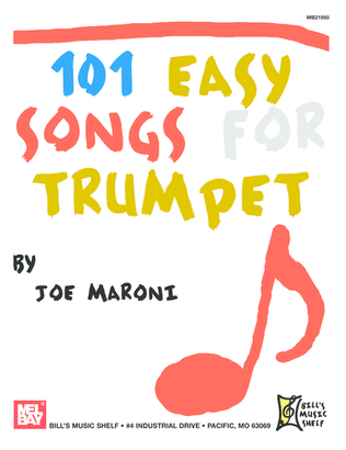 Book cover for 101 Easy Songs for Trumpet