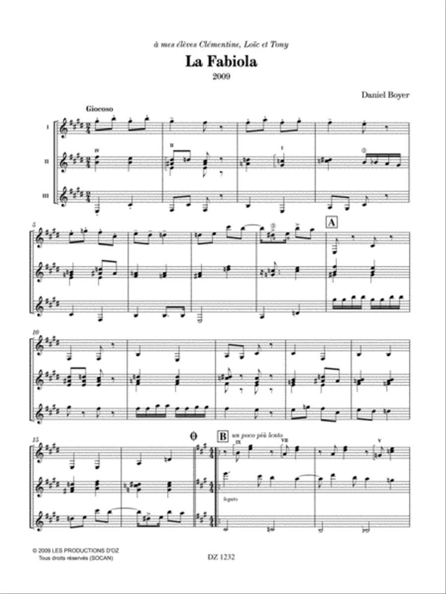 La Fabiola Guitar Ensemble scores gallery preview page 2