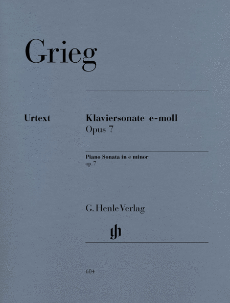 Grieg, Edvard: Piano sonata E minor op. 7