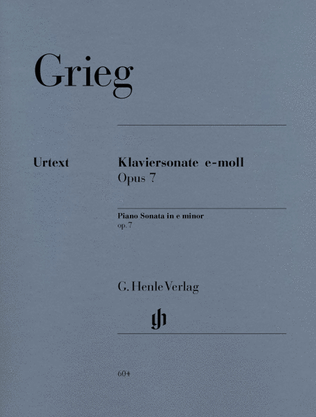 Book cover for Piano Sonata in E minor Op. 7