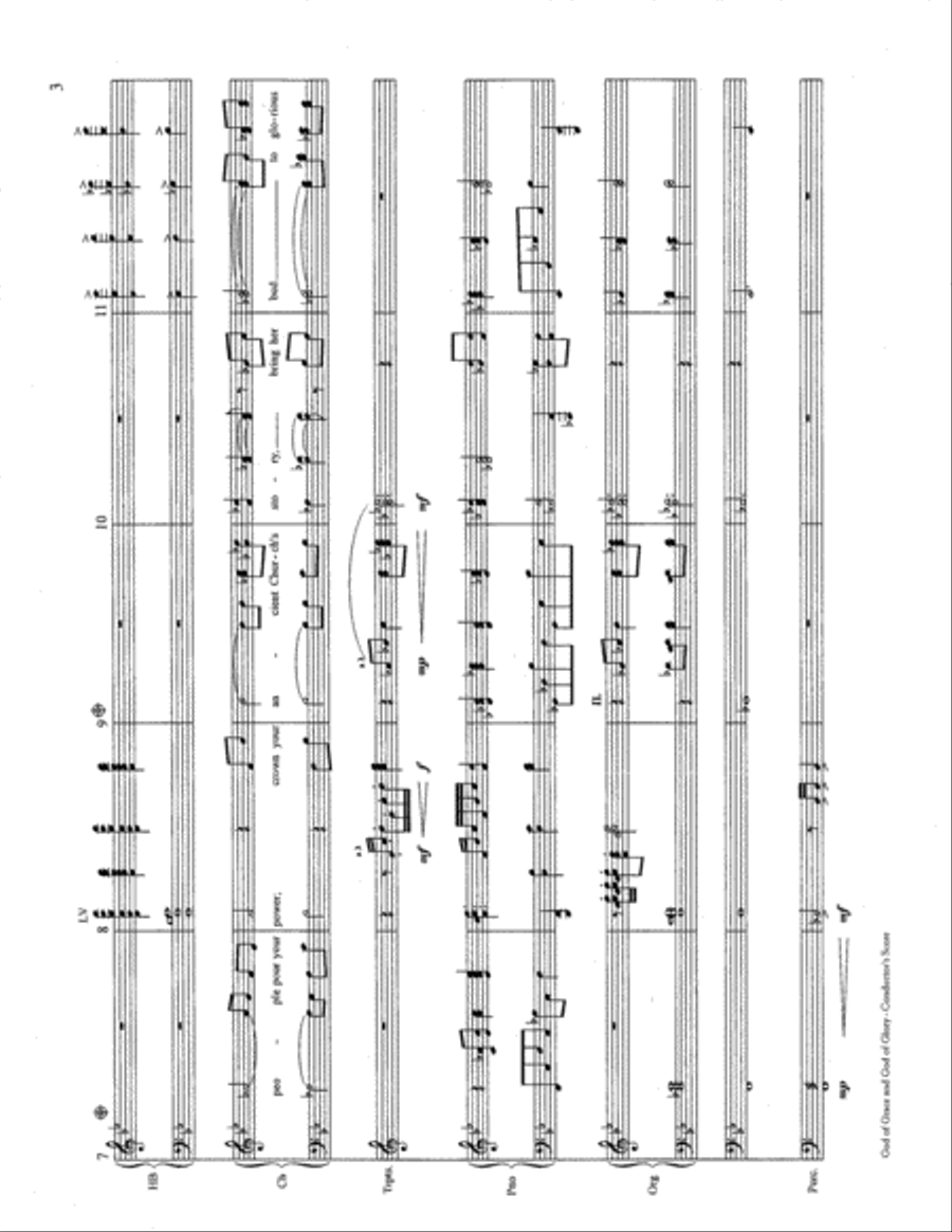 God of Grace and God of Glory Handbell Choir scores gallery preview page 3