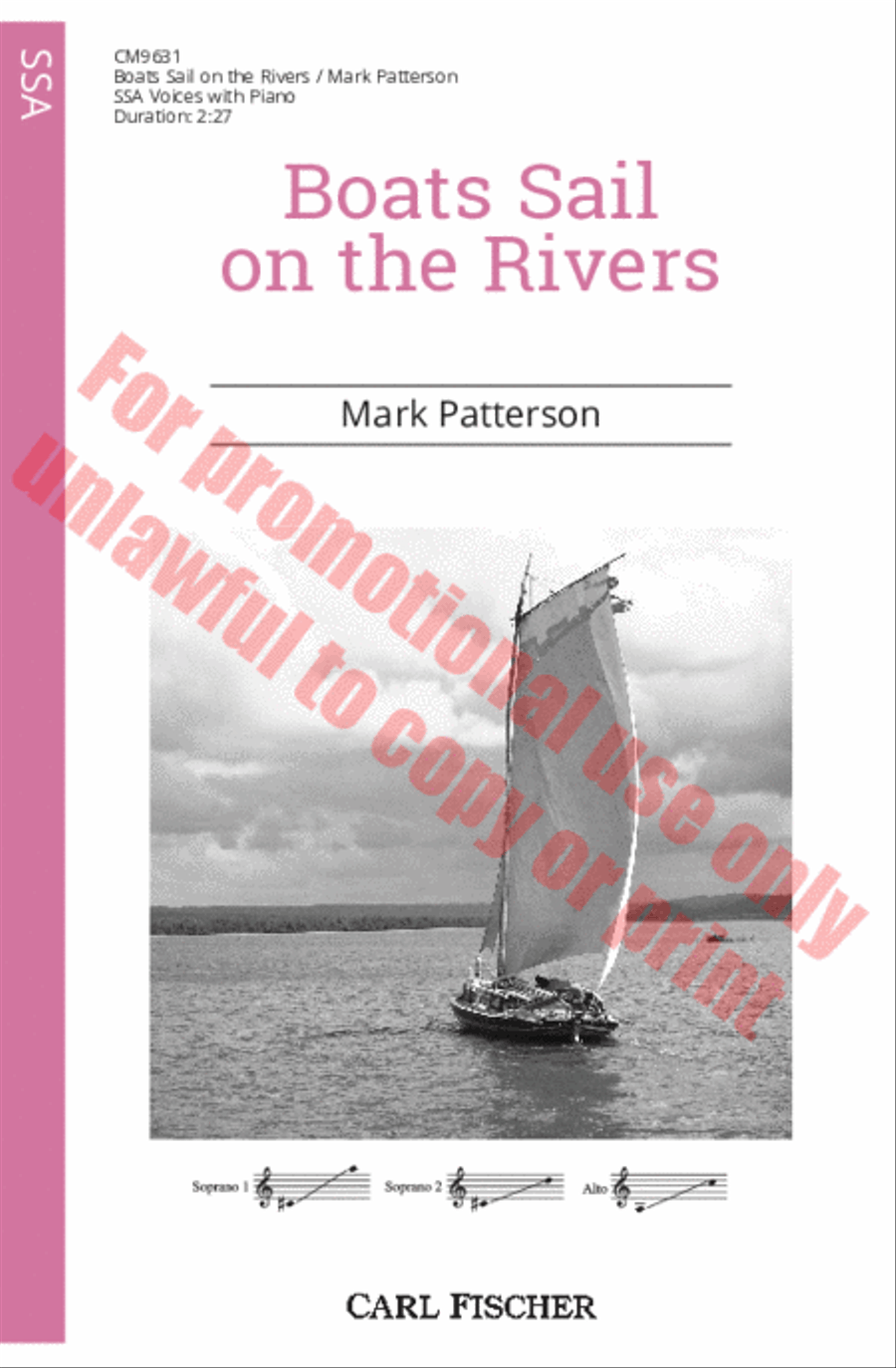Boats Sail on the Rivers SSA scores gallery preview page 2