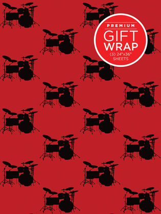 Book cover for Hal Leonard Wrapping Paper – Drumset Theme