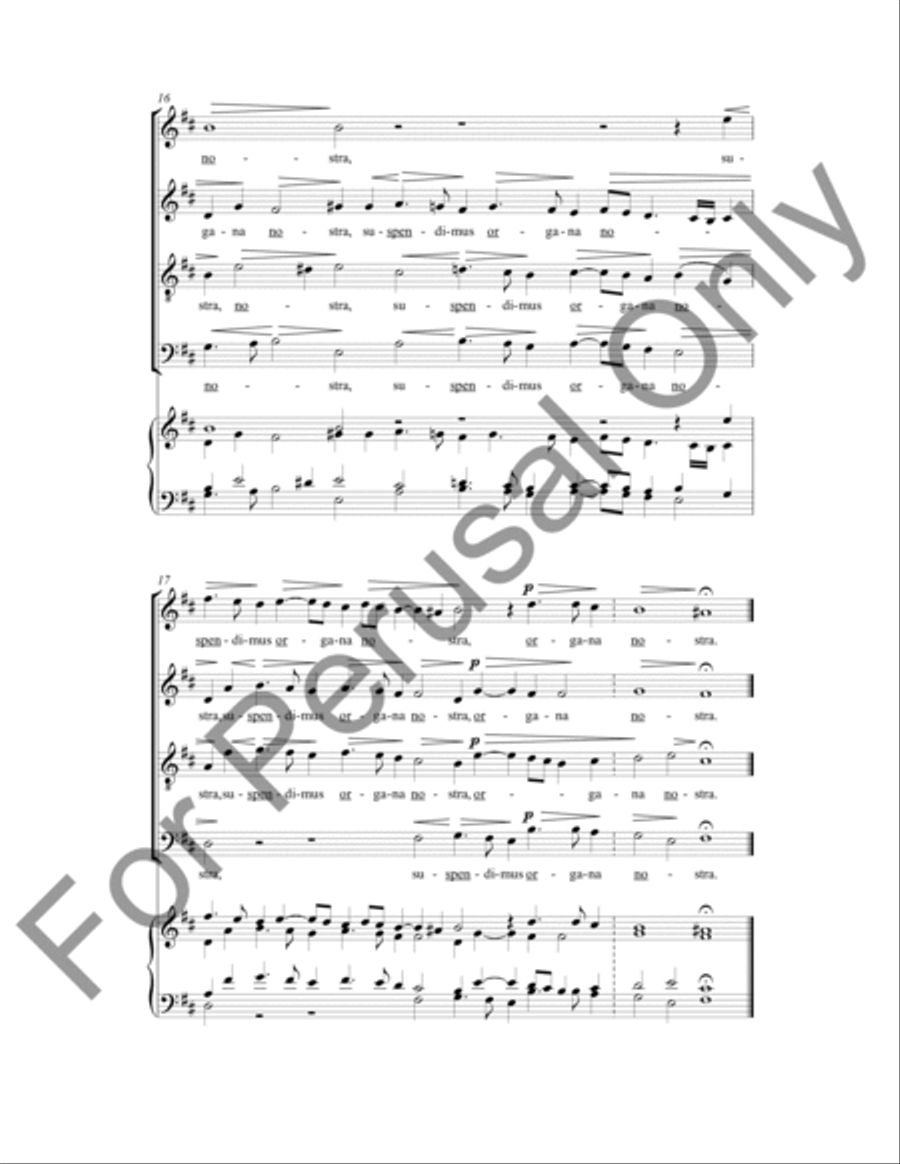 Super Flumina Babylonis 4-Part scores gallery preview page 10
