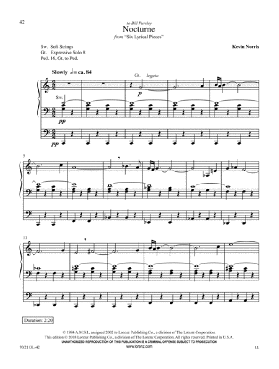 Quiet Reflections Quiet Reflections Organ Solo scores gallery preview page 13