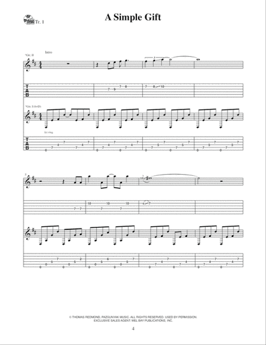 Just Us: 14 Complete Notation & Tab Transcriptions Electric Guitar scores gallery preview page 5