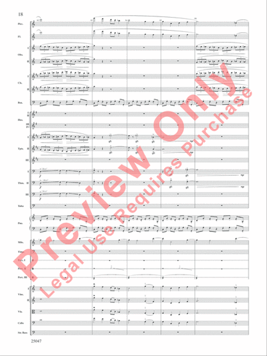 The Winds of Poseidon Full Orchestra scores gallery preview page 19