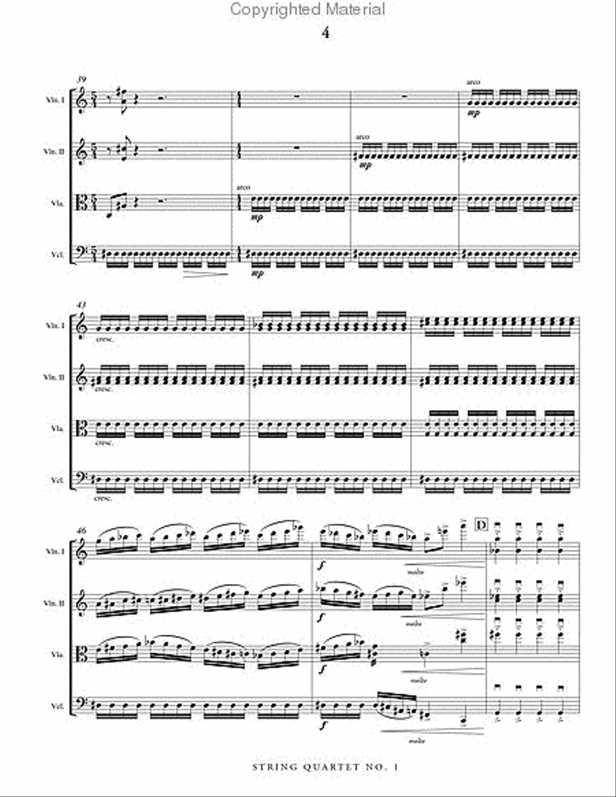 String Quartet No. 1 String Quartet No. 1 String Quartet scores gallery preview page 5