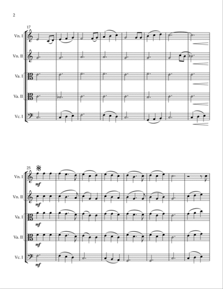 Why Me? (Why Me, Lord?) String Quintet scores gallery preview page 2