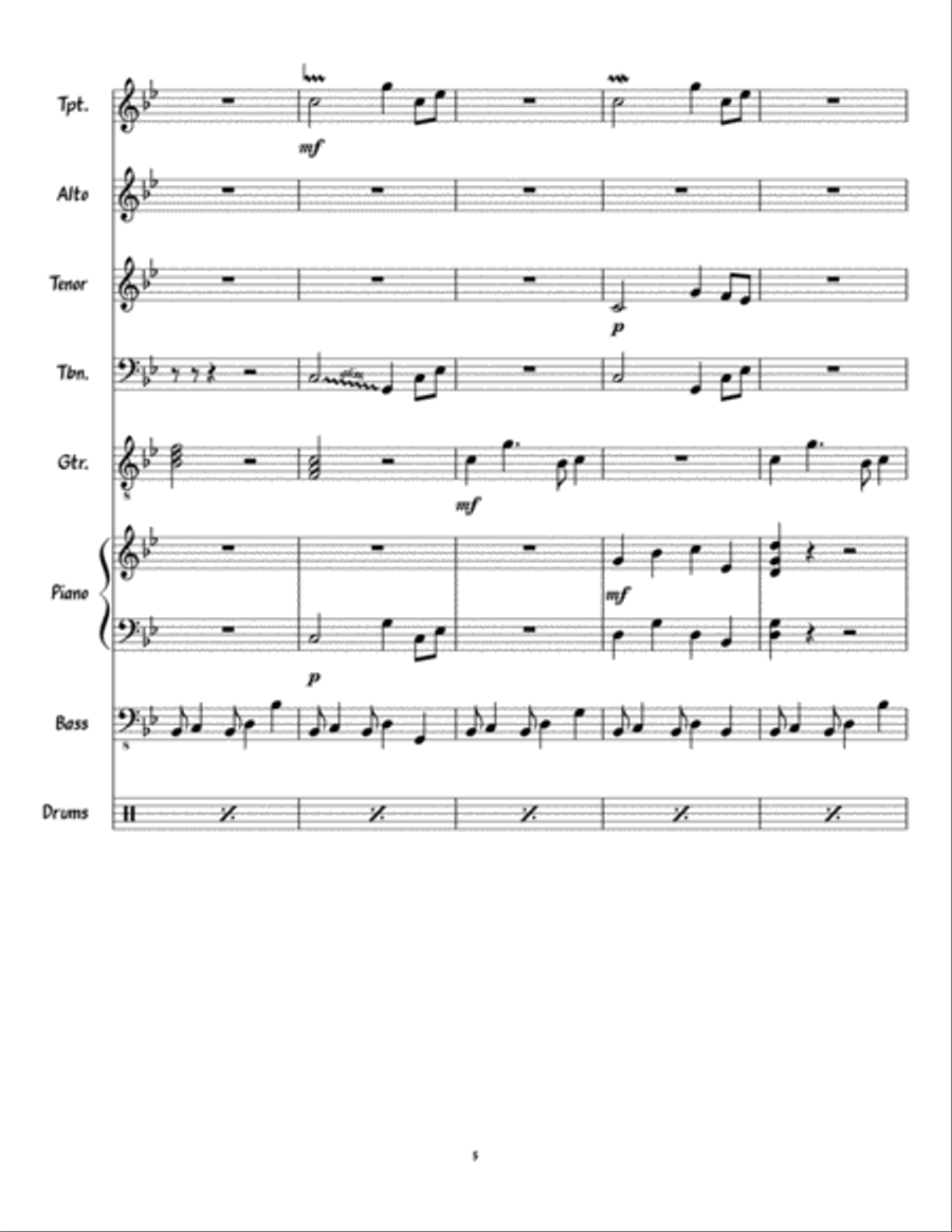 Baby's First Lick Baby's First Lick Jazz Ensemble scores gallery preview page 5