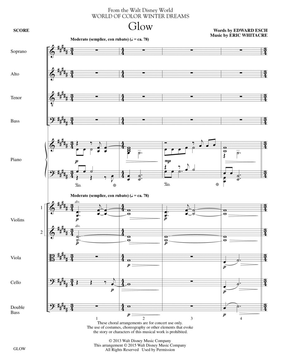 Glow - Full Score