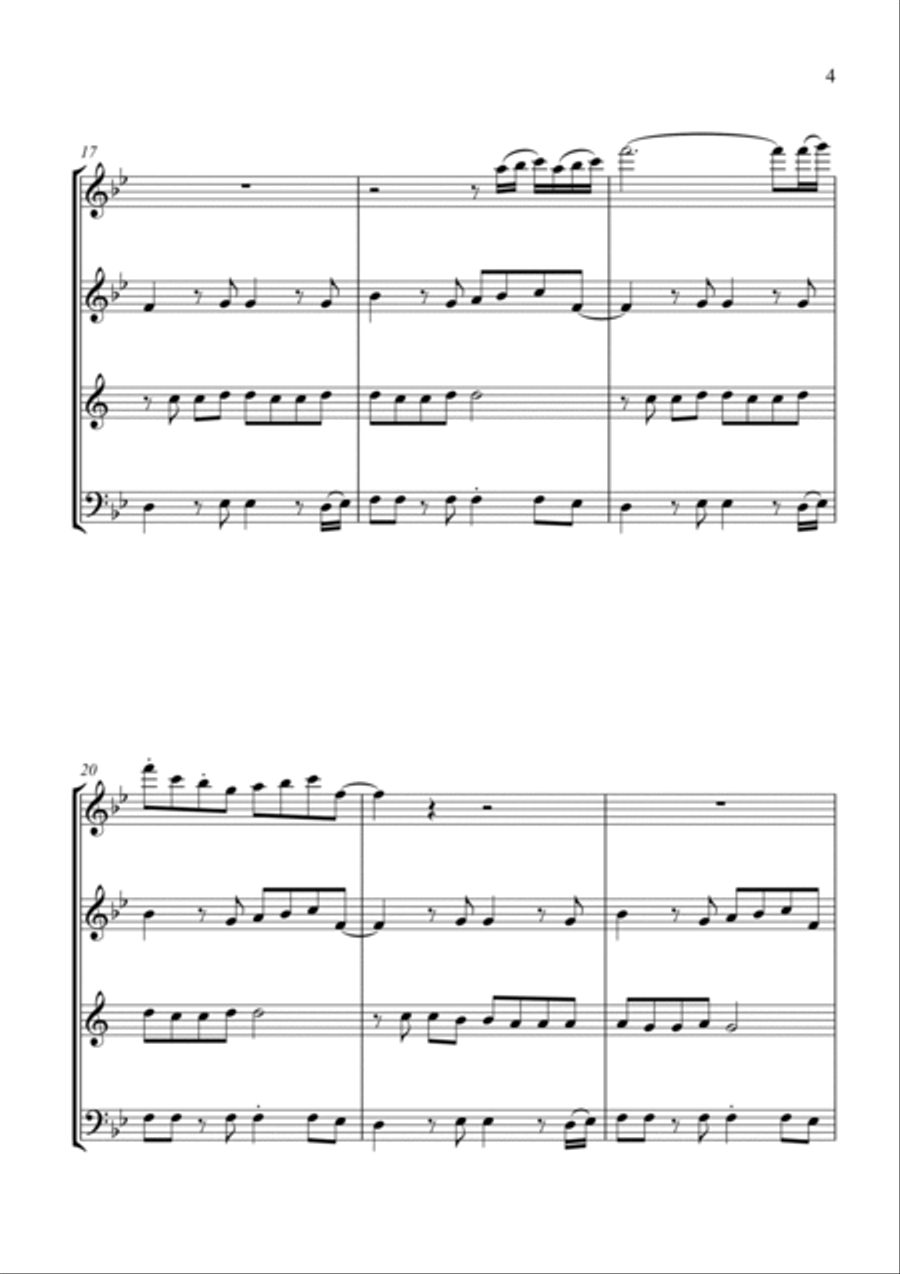 Video Killed The Radio Star Woodwind Quartet scores gallery preview page 5